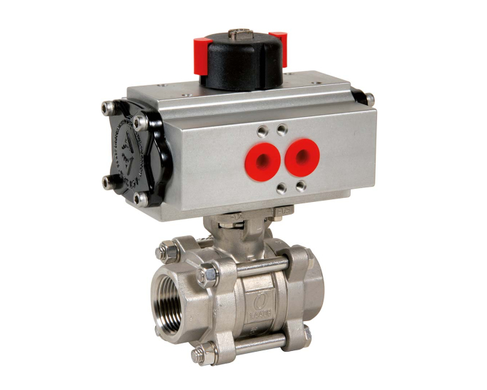 Stainless steel ball valve 746XS + ADA/ASR pneumatic actuator